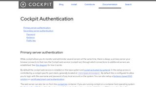 
                            5. Cockpit Authentication - Cockpit Project