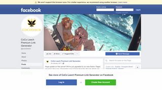 
                            9. CoCo Leech Premium Link Generator - Posts | Facebook