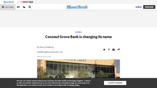 
                            10. Coconut Grove Bank is changing its name | Miami Herald