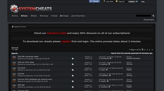 
                            8. CoD - Search Results - SystemCheats - Undetected Cheats and ...
