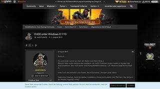 
                            11. CoD2 unter Windows 8.1/10 - Allgemeines zu Call of Duty 2 ...