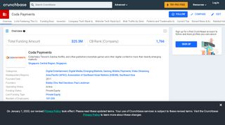 
                            6. Coda Payments | Crunchbase