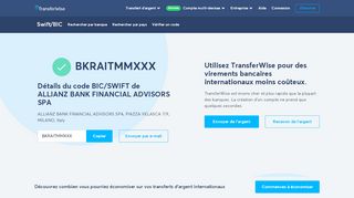 
                            11. Code BIC/SWIFT BKRAITMMXXX - Allianz Bank Financial Advisors ...