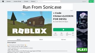 
                            5. Code Clicker    (LOOKING FOR DEVS) - Roblox
