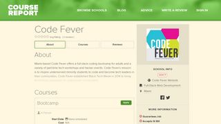 
                            9. Code Fever Reviews | Course Report