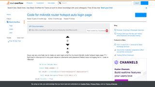 
                            11. Code for mikrotik router hotspot auto login page - Stack ...