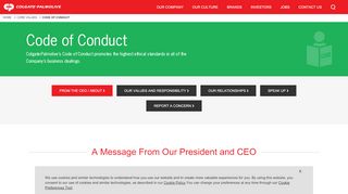 
                            5. Code of Conduct | Colgate-Palmolive