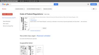 
                            13. Code of Federal Regulations: 1949-1984