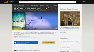 
                            12. Code of the West (2012) - IMDb