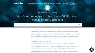 
                            13. Codeable - WooCommerce Product Vendors - Add Frontend ...