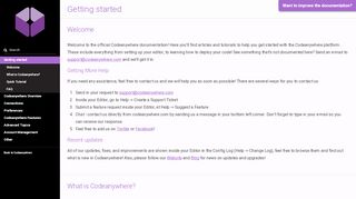 
                            2. Codeanywhere Documentation: Getting started