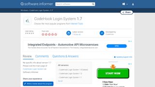 
                            10. CodeHook Login System 1.7 Download - CHLS.exe