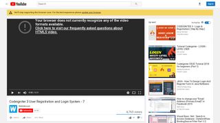 
                            3. Codeigniter 3 User Registration and Login System - 7 - YouTube