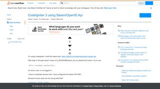 
                            4. CodeIgniter 3 using Steam/OpenID Api - Stack Overflow