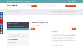
                            9. CodeIgniter Authentication - Kode Blog