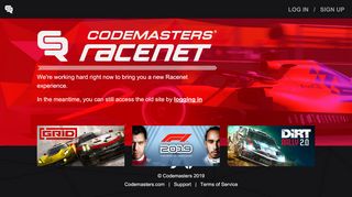 
                            1. Codemasters RaceNet: Home