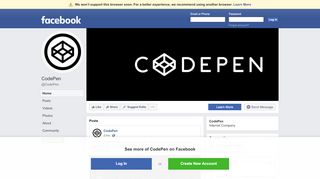 
                            5. CodePen - Home | Facebook