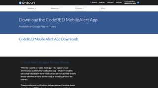 
                            2. CodeRed Mobile Alert App Download | OnSolve