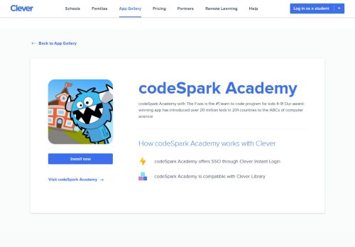 
                            11. codeSpark Academy - Clever application gallery | Clever