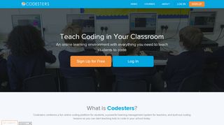 
                            2. Codesters: Coding in your Classroom