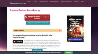 
                            7. Codeta Casino Anmeldung – wie funktioniert die Registrierung?