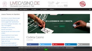 
                            13. Codeta Casino Test 2019 ? 100% bis 300€ Bonus | LiveCasino.de