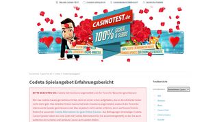 
                            12. Codeta Live Casino Erfahrungsbericht 2019 ? | CasinoTest.de