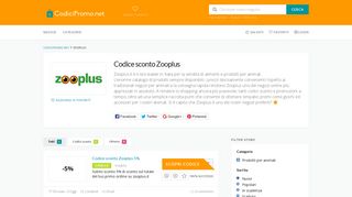 
                            11. Codice sconto Zooplus - coupon e offerte - CodiciPromo.net