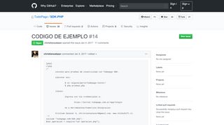 
                            10. CODIGO DE EJEMPLO · Issue #14 · TodoPago/SDK-PHP · GitHub