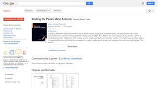 
                            6. Coding for Penetration Testers: Building Better Tools