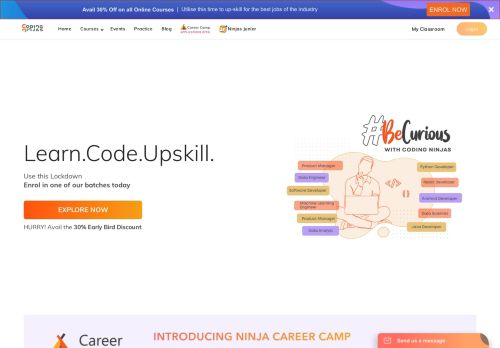
                            9. Coding Ninjas: Practice & Learn Coding Online at India's Best ...