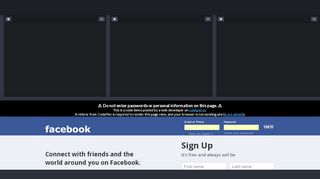 
                            6. Coding The Facebook Login Page By Hand - CodePen