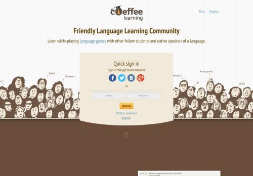 
                            1. Coeffee.com language exchange