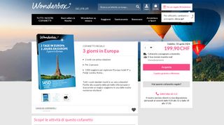 
                            4. Cofanetto regalo 3 giorni in Europa - Box viaggi - Wonderbox