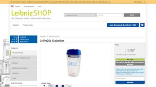 
                            9. Coffee2Go Glasbecher der Leibniz Universität Hannover