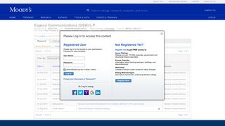 
                            7. Cogeco Communications (USA) L.P. Credit Rating - Moody's