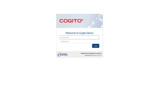 
                            3. Cogito Demo login