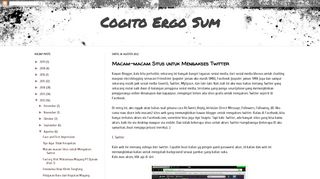 
                            13. Cogito Ergo Sum: Macam-macam Situs untuk Mengakses Twitter
