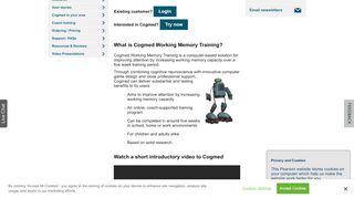 
                            10. Cogmed Working Memory Training - Home | Pearson Assessment