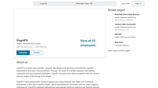 
                            9. CogniFit | LinkedIn