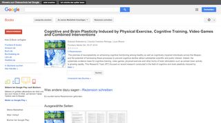
                            3. Cognitive and Brain Plasticity Induced by Physical Exercise, ...