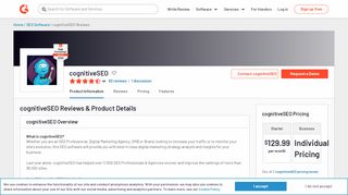 
                            7. cognitiveSEO Reviews 2019 | G2 Crowd