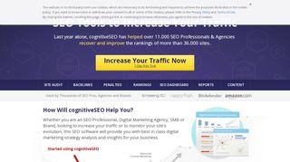 
                            9. cognitiveSEO: SEO Tools to Increase Your Traffic