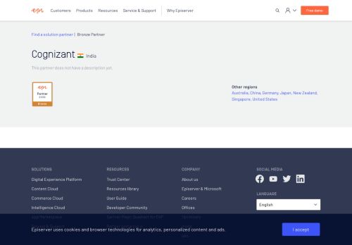 
                            5. Cognizant - Episerver