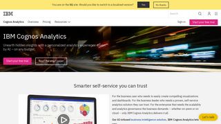 
                            10. Cognos Analytics - Overview - Singapore | IBM