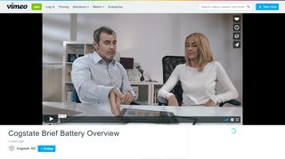 
                            13. Cogstate Brief Battery Overview on Vimeo