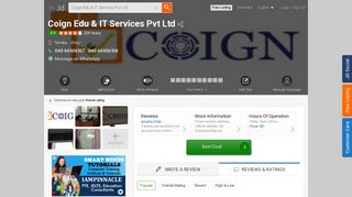 
                            7. Coign Edu & IT Services Pvt Ltd, Tarnaka - Outsourcing Consultants in ...