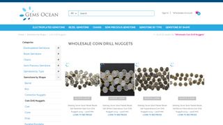 
                            10. Coin Drill Nuggets - Gemstone by Shape - Gems Ocean