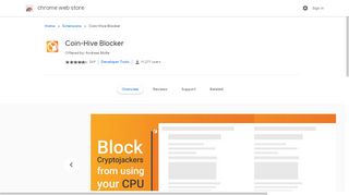 
                            7. Coin-Hive Blocker - Google Chrome