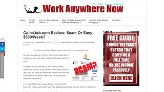 
                            4. Coin4Job.com Review: Scam Or Easy $500/Week? | Work Anywhere ...